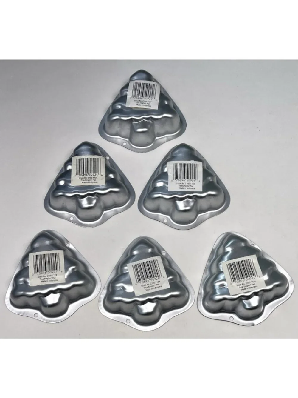 VTG Lot 6 WILTON Personal Size Christmas Tree CAKE PANS Molds 2105-1124 NWT NEW